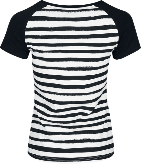 T-Shirt Manches courtes  de RED by EMP - S à XL - pour Femme - noir/blanc - RED by EMP - View 2
