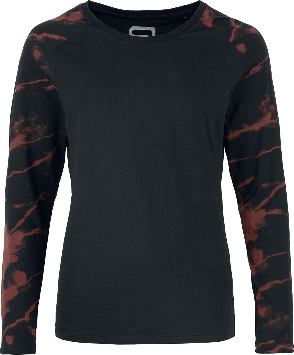 T-shirt manches longues  de RED by EMP - Haut Manches Longues Raglan - S à XXL - pour Femme - noir/rouge - RED by EMP