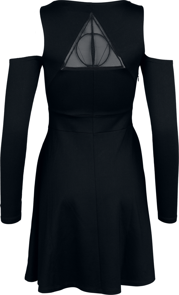 Robe mi-longue  de Harry Potter - Les Reliques De La Mort - S à XXL - pour Femme - noir - Harry Potter - View 2