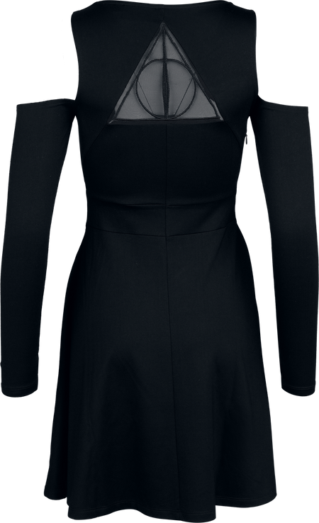 Robe mi-longue  de Harry Potter - Les Reliques De La Mort - S à XXL - pour Femme - noir - Harry Potter - View 2