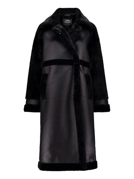 Manteau en imitation cuir  de Hailys - LS P JK MI44NNA - XS à XXL - pour Femme - noir - Hailys