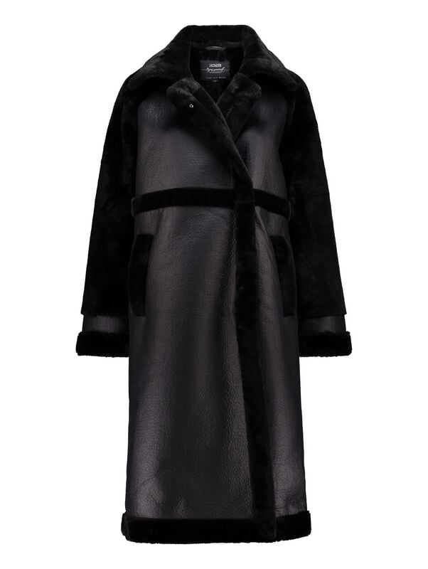 Manteau en imitation cuir  de Hailys - LS P JK MI44NNA - XS à XXL - pour Femme - noir - Hailys