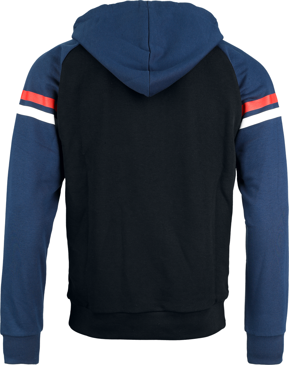 Sweat-shirt à capuche Disney de Captain America - Bouclier Comic - S à XXL - pour Homme - noir/bleu - Captain America - View 2