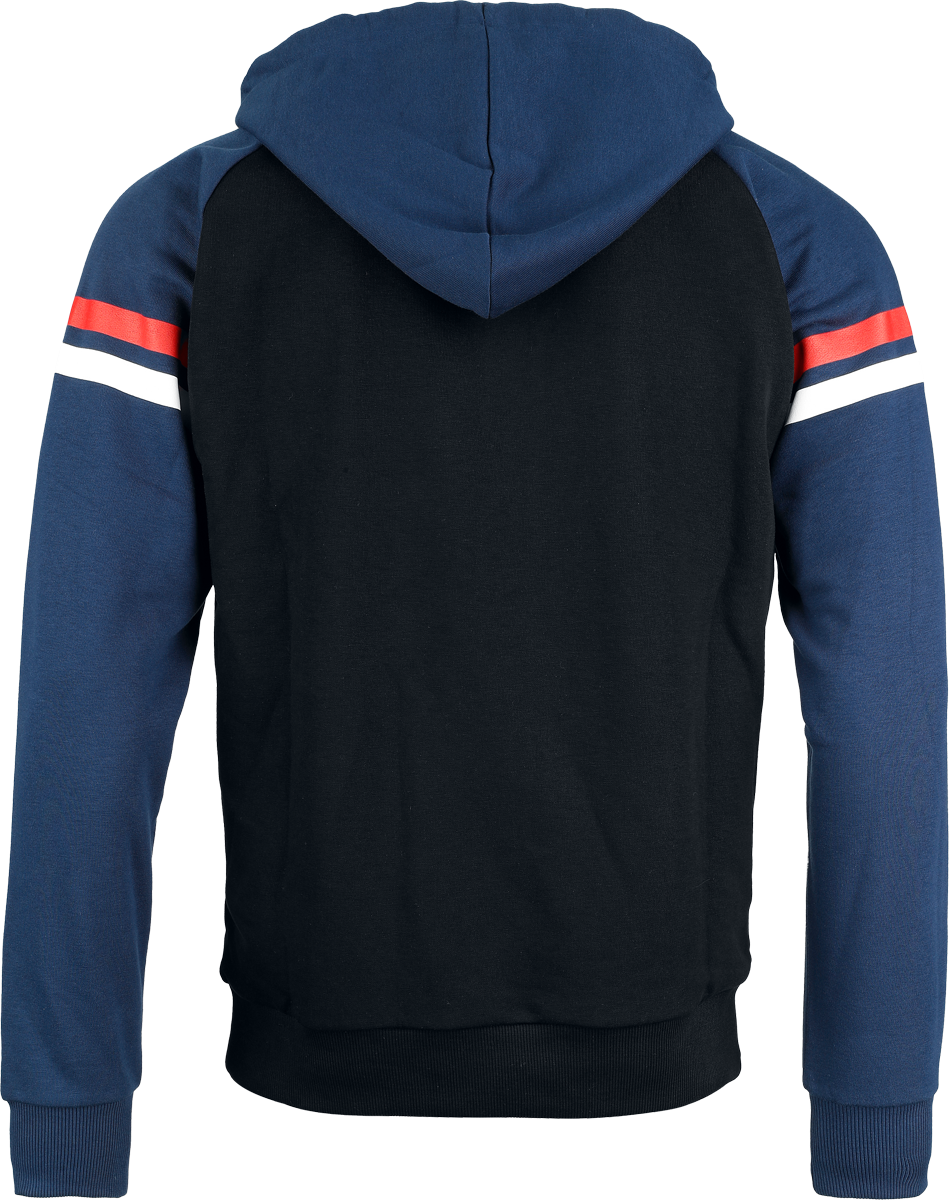 Sweat-shirt à capuche Disney de Captain America - Bouclier Comic - S à L - pour Homme - noir/bleu - Captain America - View 2