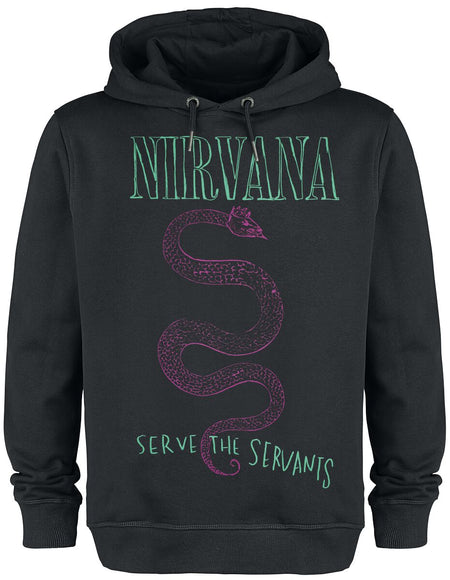 Sweat-shirt à capuche  de Nirvana - Amplified Collection - Serve The Serpents - XS à 3XL - pour Homme - noir - Nirvana