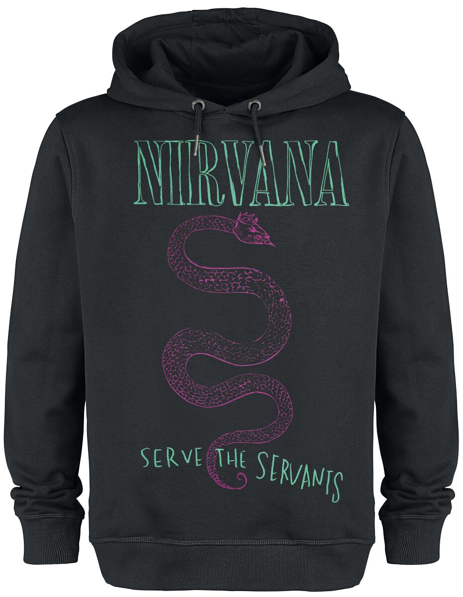 Sweat-shirt à capuche  de Nirvana - Amplified Collection - Serve The Serpents - XS à 3XL - pour Homme - noir - Nirvana