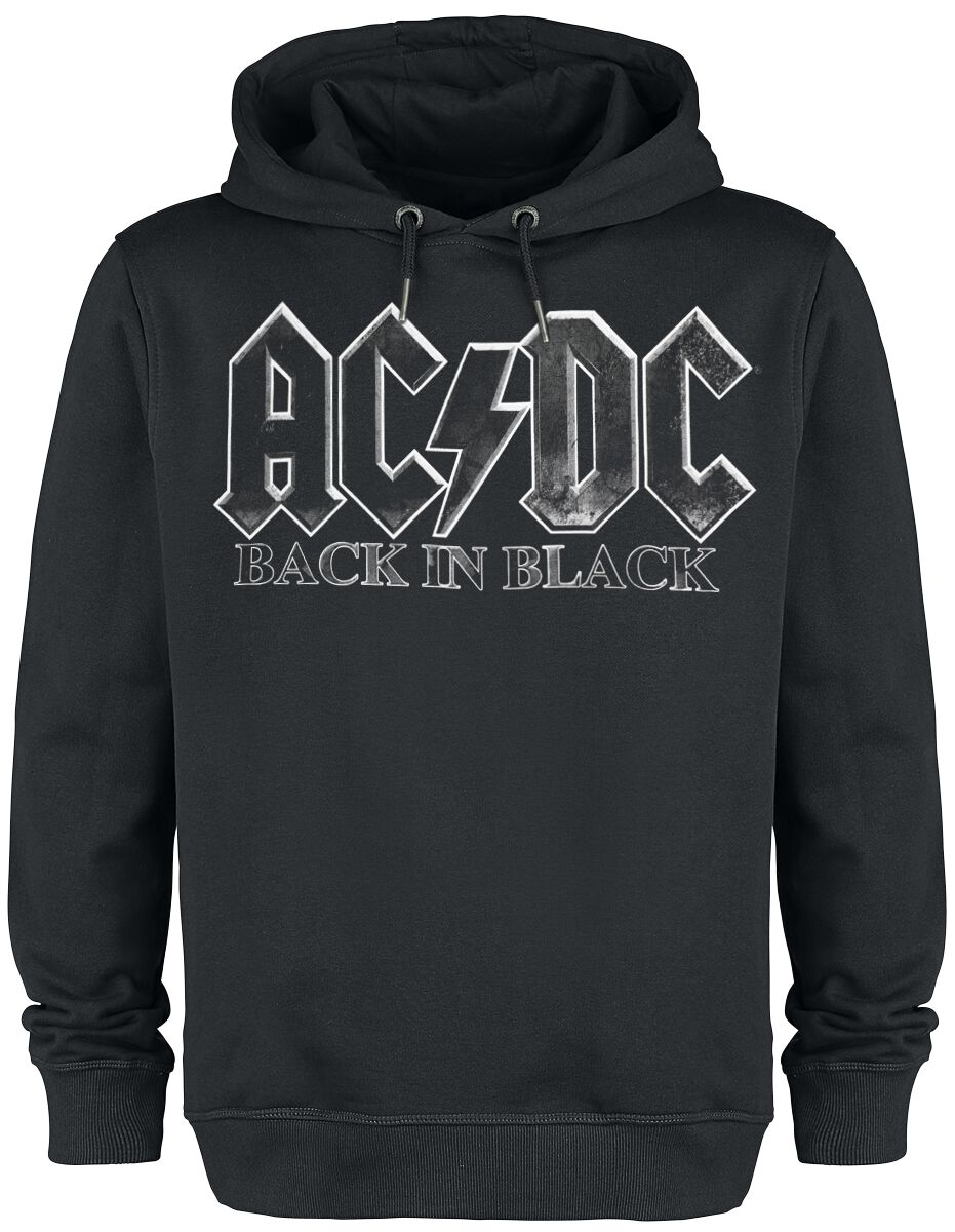 Sweat-shirt à capuche  de AC/DC - Amplified Collection - Back In Black - XS à 3XL - pour Homme - noir - AC/DC