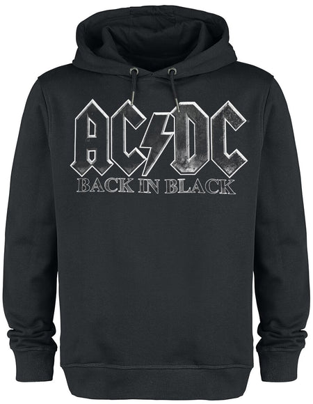 Sweat-shirt à capuche  de AC/DC - Amplified Collection - Back In Black - XS à 3XL - pour Homme - noir - AC/DC