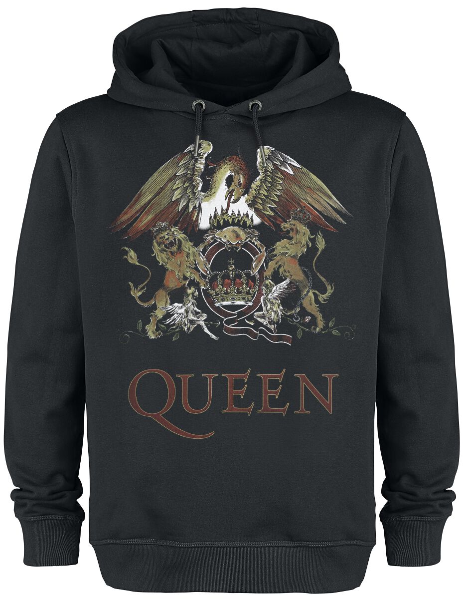 Sweat-shirt à capuche  de Queen - Amplified Collection - Royal Crest - XS à 3XL - pour Homme - noir - Queen