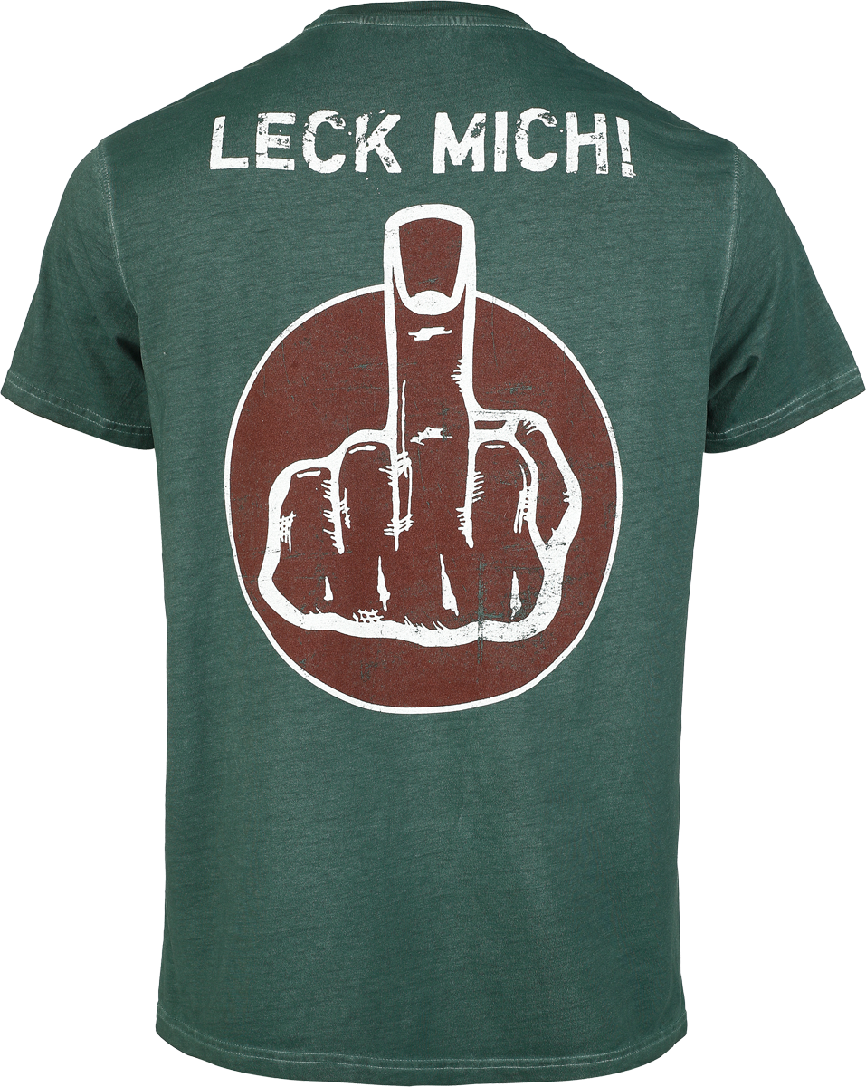 T-Shirt Manches courtes  de Hämatom - Leck Mich - S à L - pour Homme - vert - Hämatom - View 2