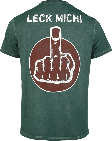 T-Shirt Manches courtes  de Hämatom - Leck Mich - S à L - pour Homme - vert - Hämatom - View 2