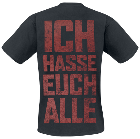 T-Shirt Manches courtes  de Hämatom - Hate - S à XXL - pour Homme - noir - Hämatom - View 2