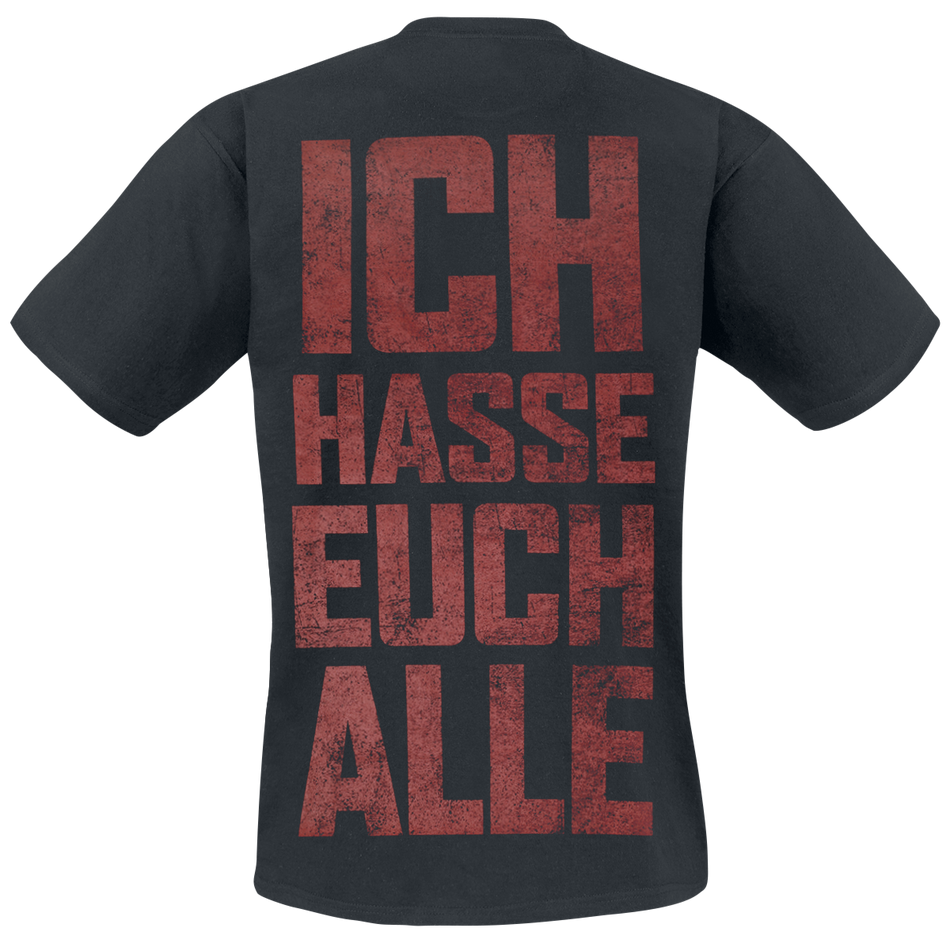 T-Shirt Manches courtes  de Hämatom - Hate - S à XXL - pour Homme - noir - Hämatom - View 2