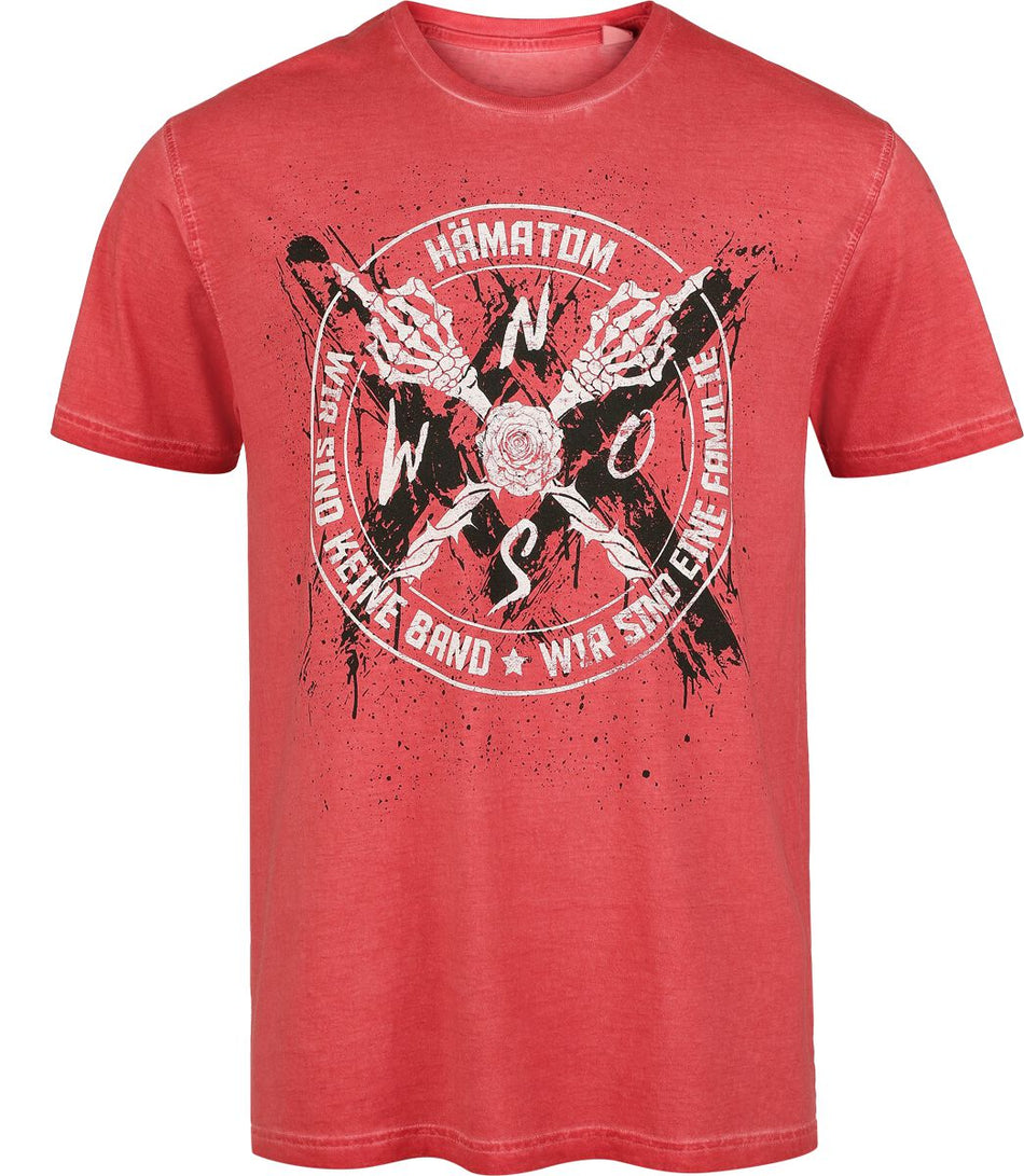 T-Shirt Manches courtes  de Hämatom - Band - S à XXL - pour Homme - rouge - Hämatom