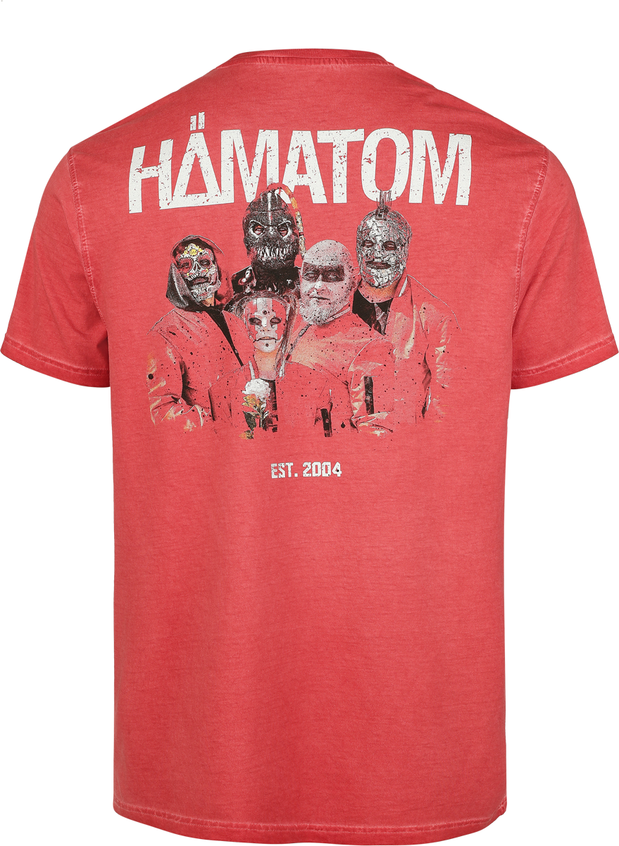 T-Shirt Manches courtes  de Hämatom - Band - S à XXL - pour Homme - rouge - Hämatom - View 2