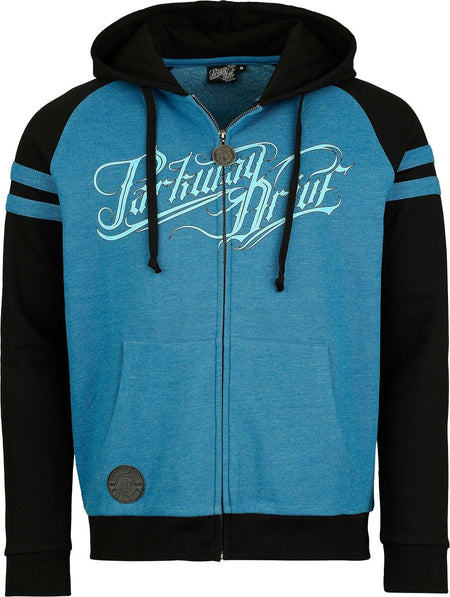 Sweat-shirt zippé à capuche  de Parkway Drive - EMP Signature Collection - S à XXL - pour Homme - bleu clair/noir - Parkway Drive