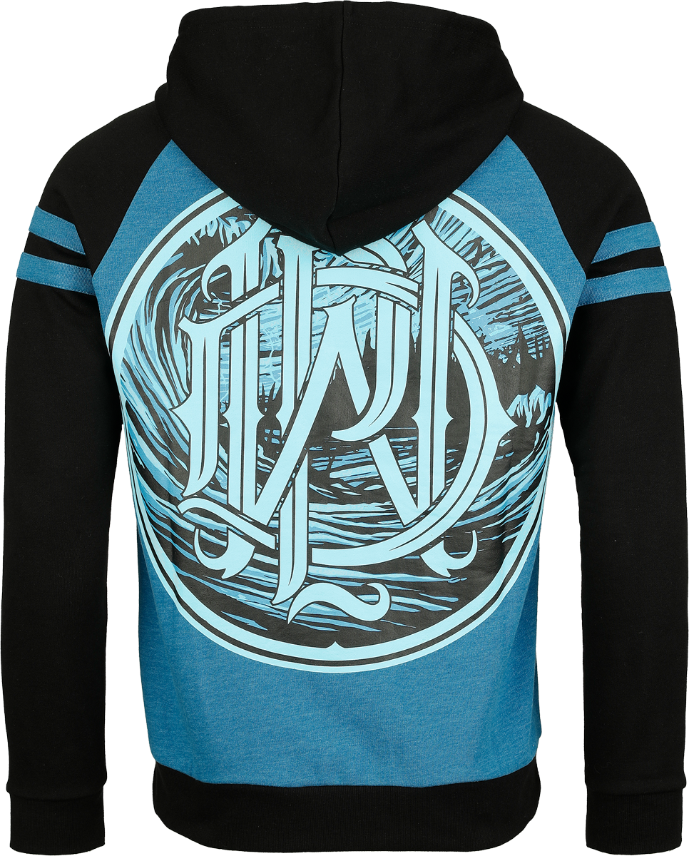Sweat-shirt zippé à capuche  de Parkway Drive - EMP Signature Collection - S à XXL - pour Homme - bleu clair/noir - Parkway Drive - View 2