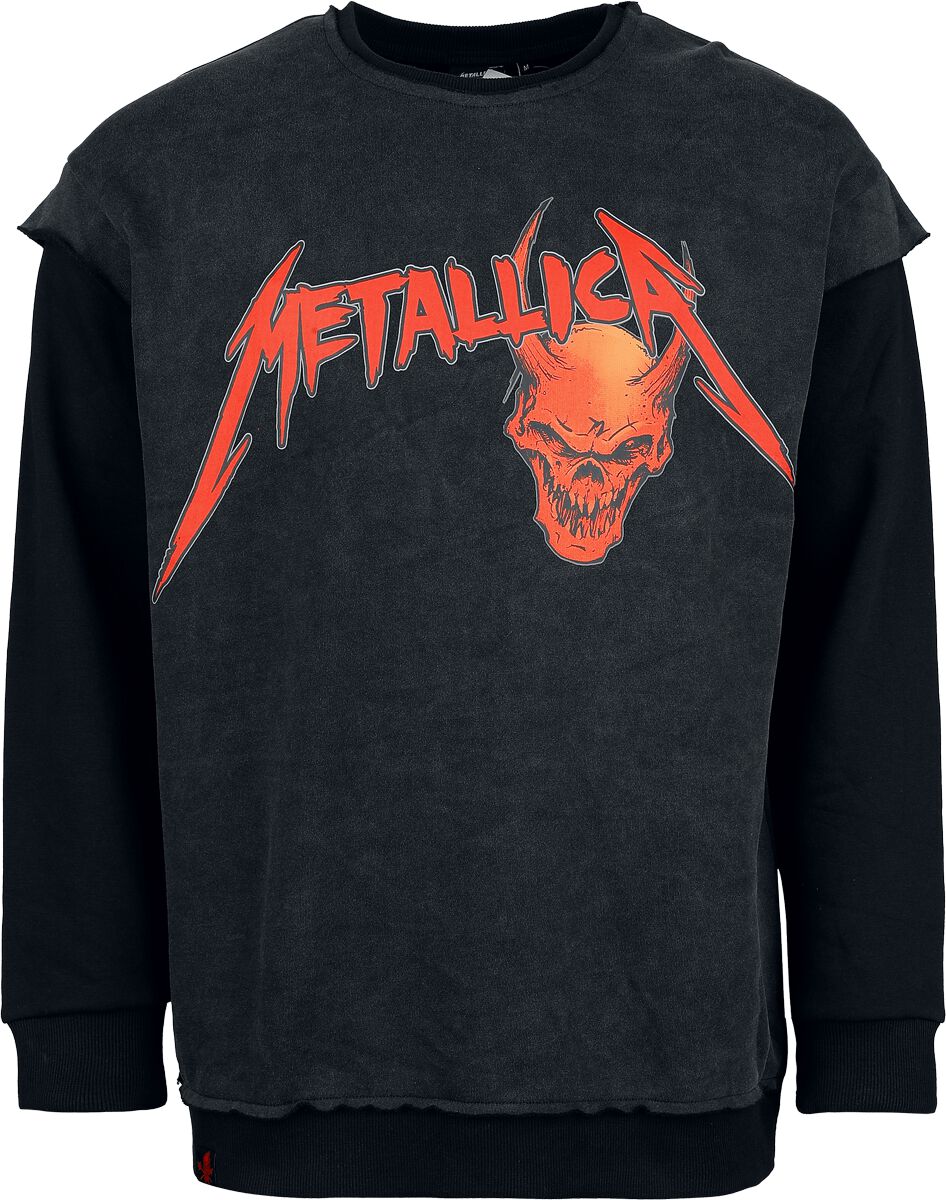 Sweat-shirt  de Metallica - EMP Signature Collection - S à XXL - pour Homme - gris foncé/noir - metallica