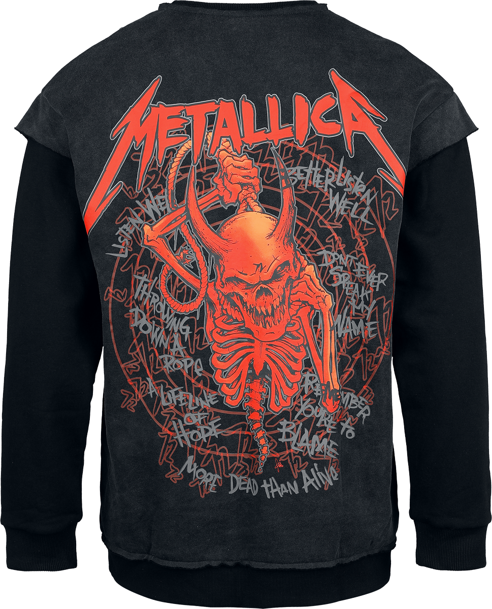 Sweat-shirt  de Metallica - EMP Signature Collection - S à XXL - pour Homme - gris foncé/noir - metallica - View 2