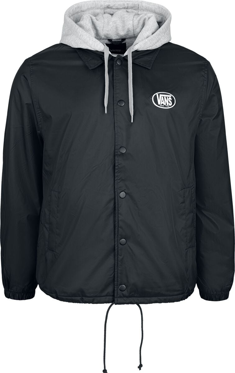 Veste mi-saison  de Vans - The Riley Hooded Coach's - Veste à Capuche - S à XXL - pour Homme - noir - Vans