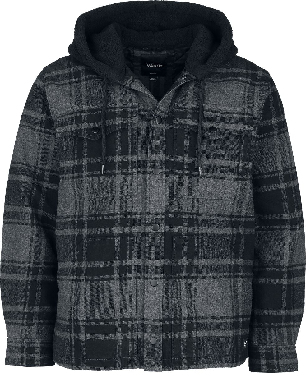 Veste mi-saison  de Vans - Piedmont Hooded Plaid Shacket - S à XXL - pour Homme - noir - Vans