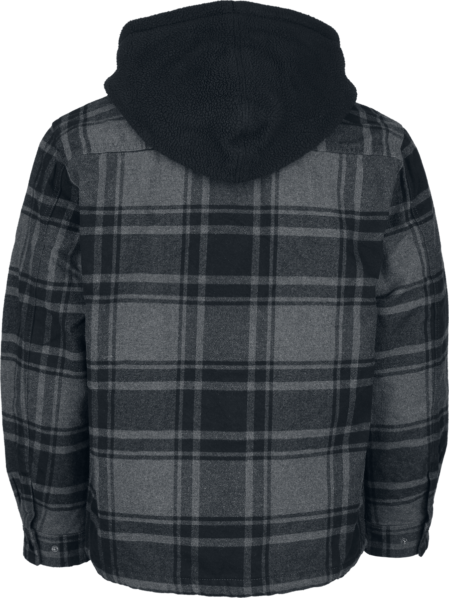 Veste mi-saison  de Vans - Piedmont Hooded Plaid Shacket - S à XXL - pour Homme - noir - Vans - View 2