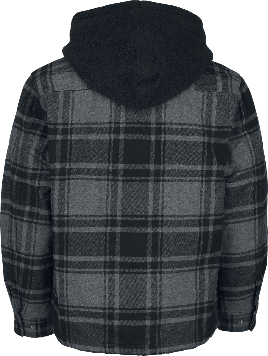 Veste mi-saison  de Vans - Piedmont Hooded Plaid Shacket - S à XXL - pour Homme - noir - Vans - View 2