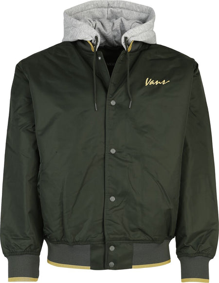 Veste mi-saison  de Vans - Scripted Vans Hooded Baseball Jacket - S à XXL - pour Homme - vert - Vans