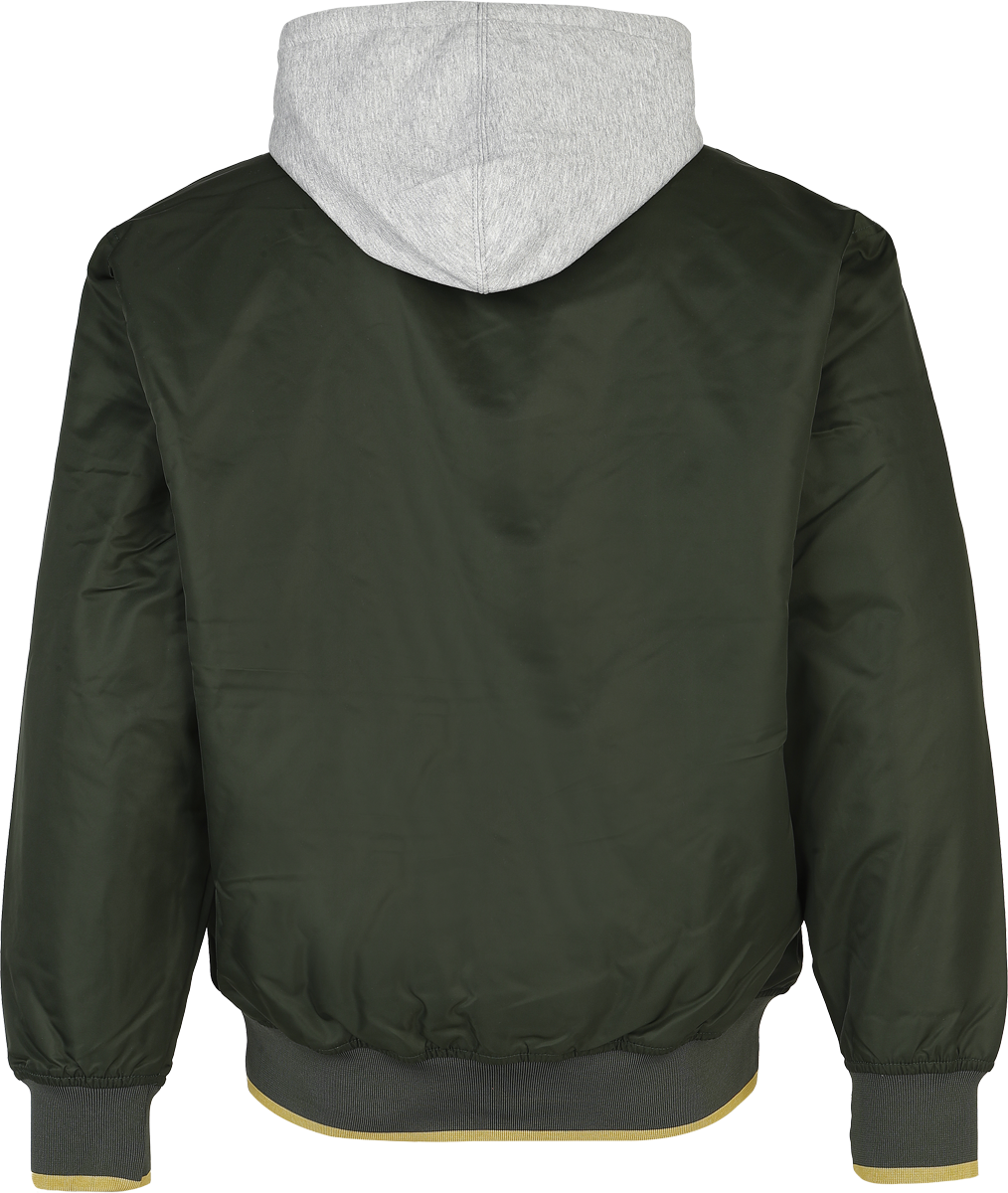 Veste mi-saison  de Vans - Scripted Vans Hooded Baseball Jacket - S à XXL - pour Homme - vert - Vans - View 2