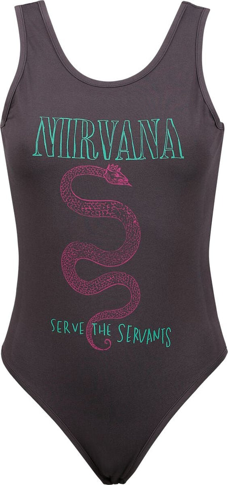 Body  de Nirvana - Amplified Collection - Serve The Servents - XS à XL - pour Femme - anthracite - Nirvana