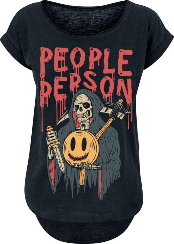 T-Shirt Manches courtes Fun de Goodie Two Sleeves - People Person - S à XXL - pour Femme - noir - Goodie Two Sleeves