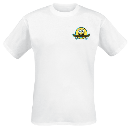 T-Shirt Manches courtes  de Bob L'Éponge - S à XXL - pour Homme - blanc - Bob L'Éponge - View 2