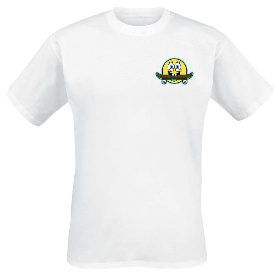 T-Shirt Manches courtes  de Bob L'Éponge - S à XXL - pour Homme - blanc - Bob L'Éponge - View 2