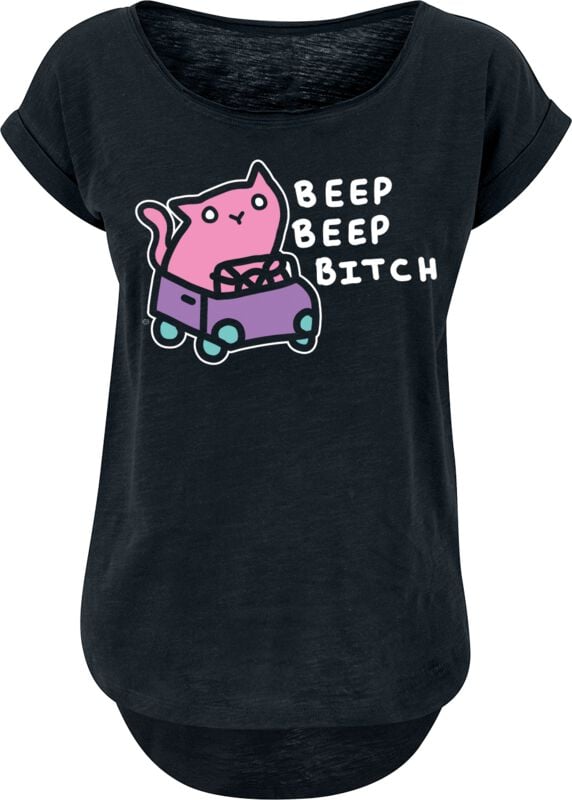 T-Shirt Manches courtes Fun de Goodie Two Sleeves - Beep Beep Bitch - S à XXL - pour Femme - noir - Goodie Two Sleeves