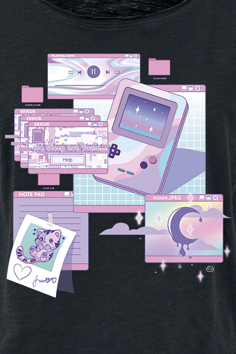 T-Shirt Manches courtes Fun de Goodie Two Sleeves - Sleep Not Found - M à L - pour Femme - noir - Goodie Two Sleeves - View 2