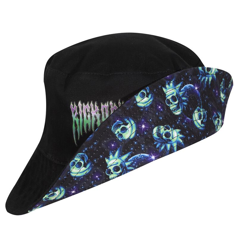 Chapeau  de Rick & Morty - Neon Skull Bucket Hat - pour Unisexe - noir - Rick & Morty