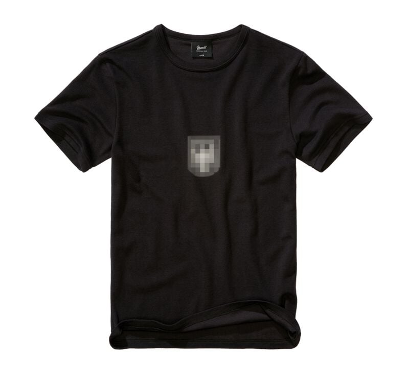 T-Shirt Manches courtes  de Brandit - BW - T-shirt - S à 5XL - pour Homme - noir - Brandit