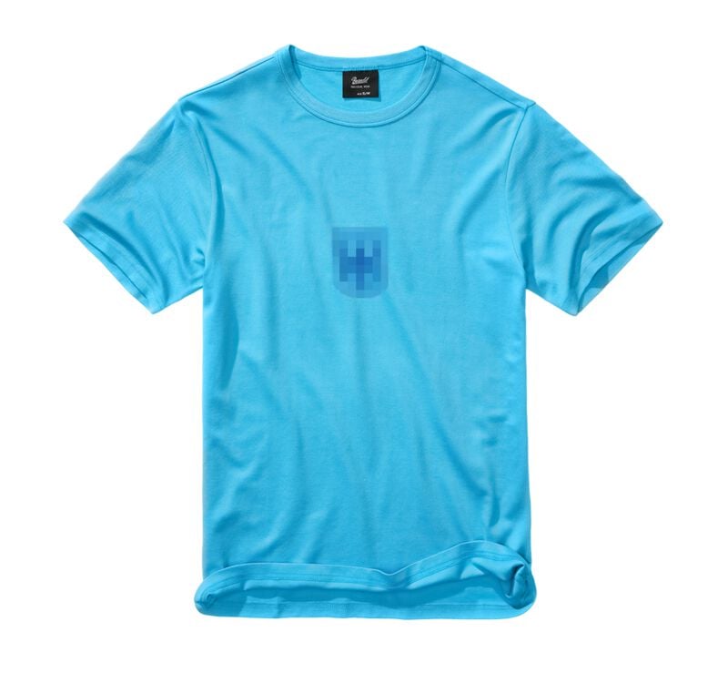 T-Shirt Manches courtes  de Brandit - BW - T-shirt - S à 3XL - pour Homme - bleu - Brandit