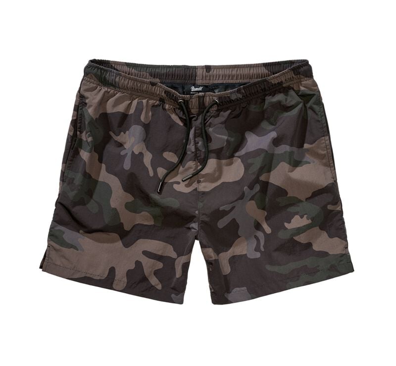 Short de bain  de Brandit - Swim Shorts - S à XXL - pour Homme - camouflage sombre - Brandit