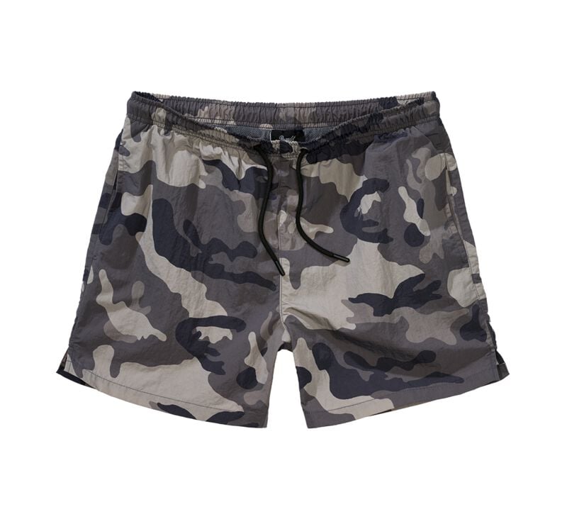 Short de bain  de Brandit - Swim Shorts - S à XXL - pour Homme - camouflage gris - Brandit
