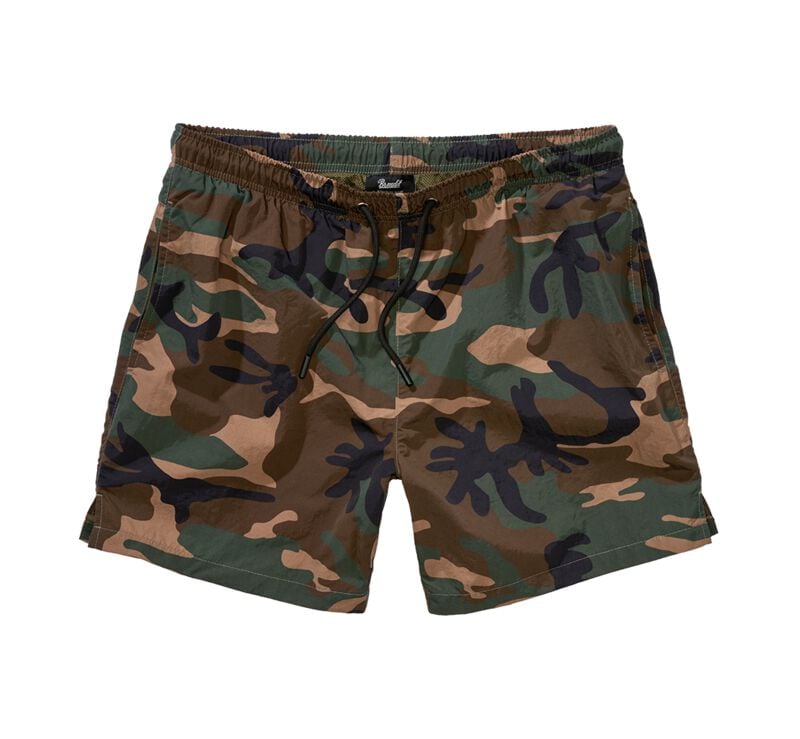 Short de bain  de Brandit - Swim Shorts - S à XXL - pour Homme - camouflage forêt - Brandit