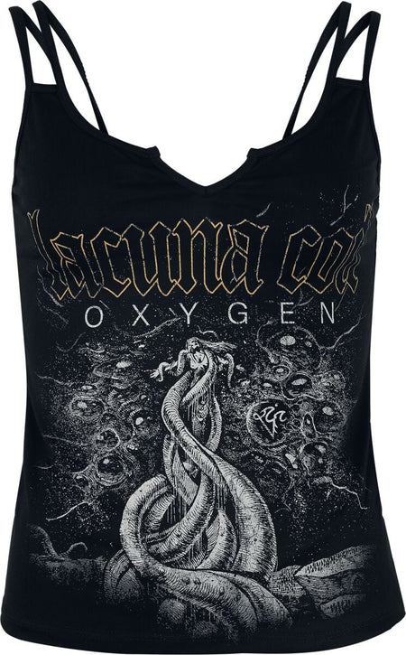 Top  de Lacuna Coil - Oxygen - S à XXL - pour Femme - noir - Lacuna Coil