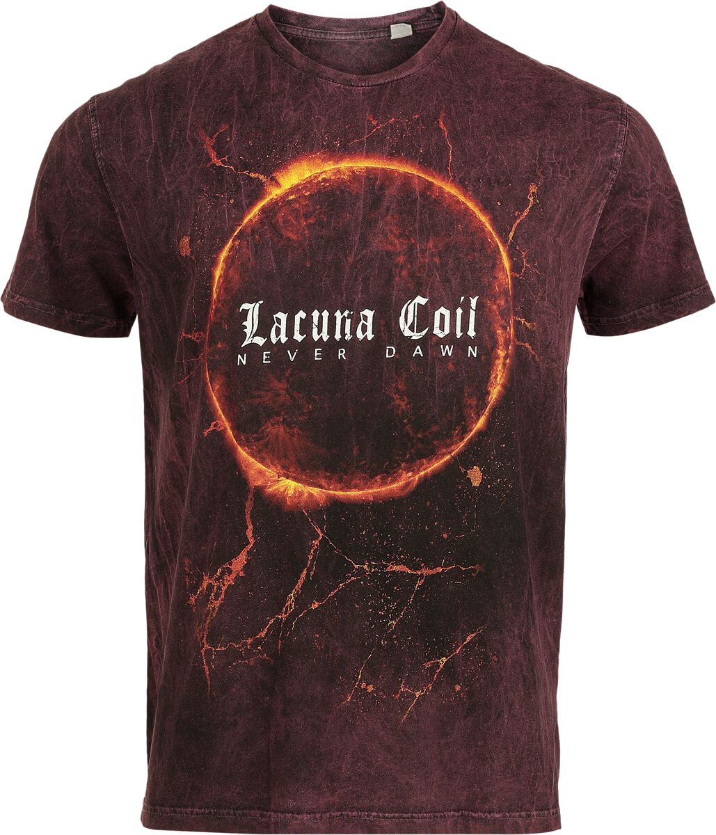 T-Shirt Manches courtes  de Lacuna Coil - Never Dawn - S à 4XL - pour Homme - rouille - Lacuna Coil