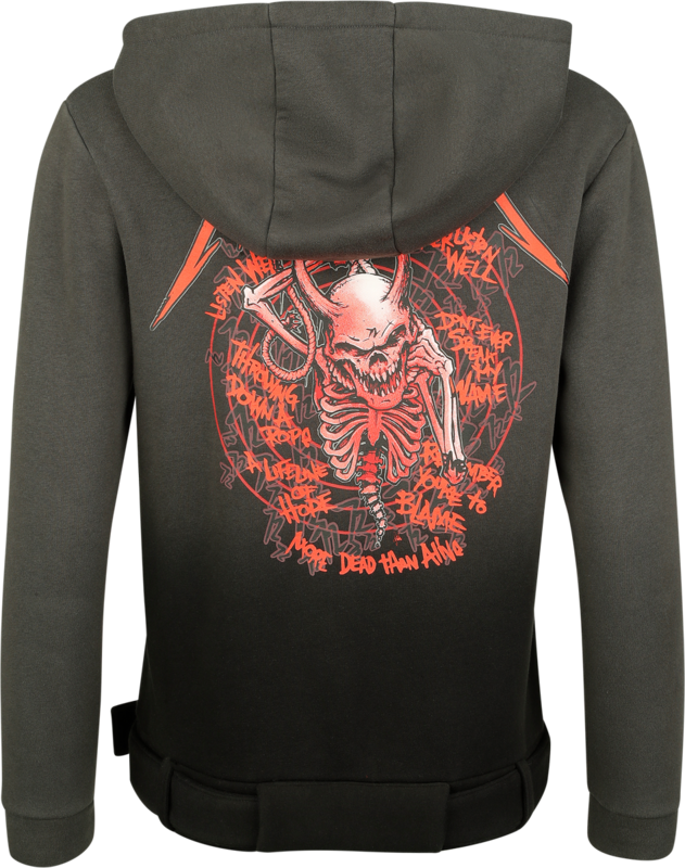 Sweat-shirt à capuche  de Metallica - EMP Signature Collection - S à 3XL - pour Femme - gris/noir - metallica - View 2