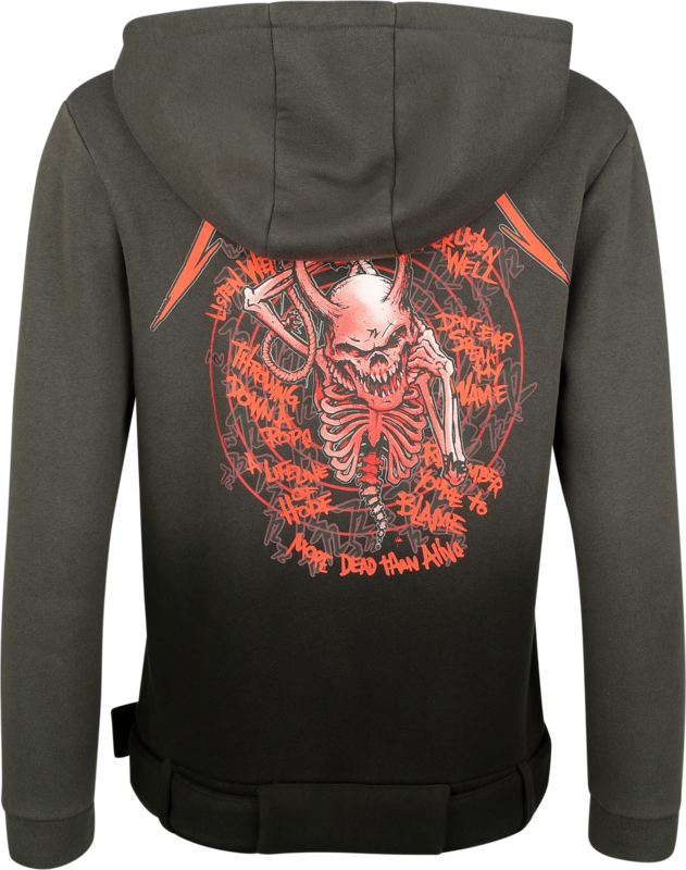 Sweat-shirt à capuche  de Metallica - EMP Signature Collection - S à XXL - pour Femme - gris/noir - metallica - View 2