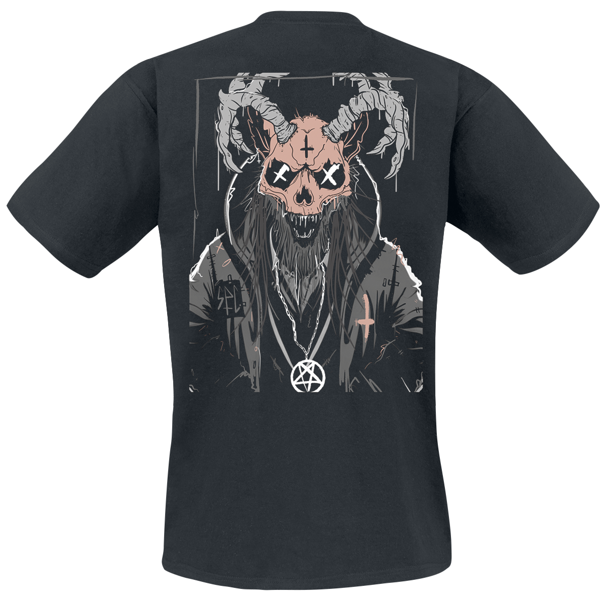 T-Shirt Manches courtes  de Samurai Pizza Cats - Wendigo - S à XXL - pour Homme - noir - Samurai Pizza Cats - View 2