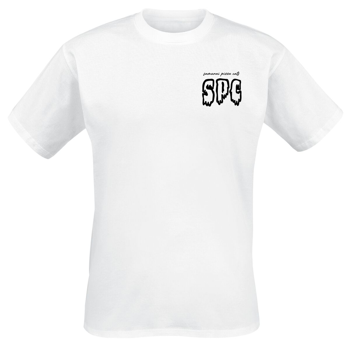 T-Shirt Manches courtes  de Samurai Pizza Cats - SPC - S à 3XL - pour Homme - blanc - Samurai Pizza Cats