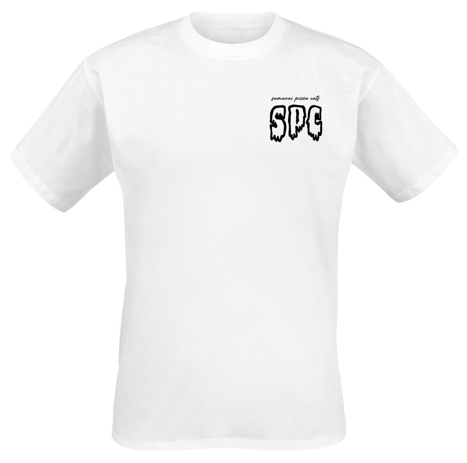 T-Shirt Manches courtes  de Samurai Pizza Cats - SPC - S à 3XL - pour Homme - blanc - Samurai Pizza Cats