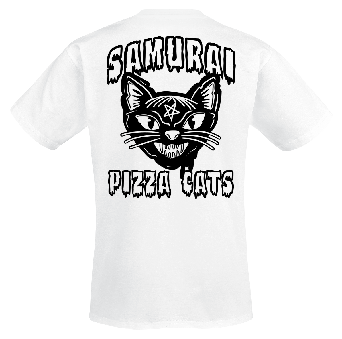 T-Shirt Manches courtes  de Samurai Pizza Cats - SPC - S à 3XL - pour Homme - blanc - Samurai Pizza Cats - View 2