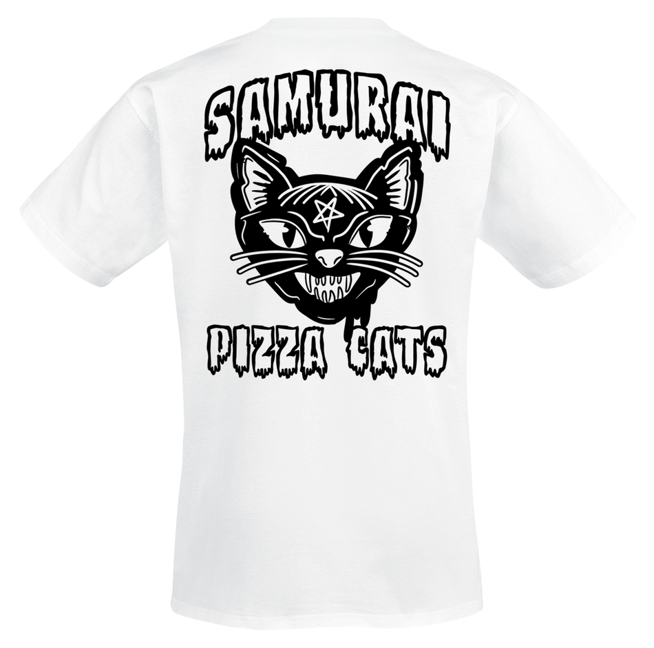 T-Shirt Manches courtes  de Samurai Pizza Cats - SPC - S à 3XL - pour Homme - blanc - Samurai Pizza Cats - View 2